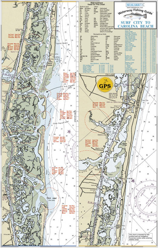 Carolina Beach Inlet Map